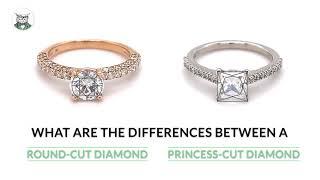 Round-Cut Diamond VS Princess-Cut Diamond