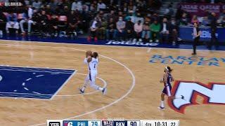 Andre Drummond got the steal but he traveled to Philly as he scored 