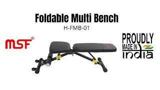 MSF Foldable Multi Adjustable Bench