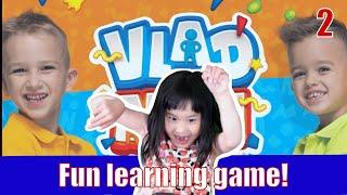Ella plays a new learning game Vlad and Niki! Fun learning for kids