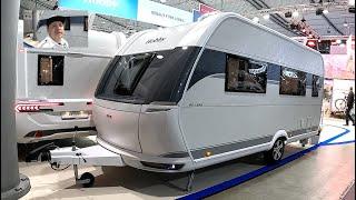 Hobby De Luxe 460 SFF RV Caravan travel trailer Camping Camper CMT 2025 walkaround + interior V2558