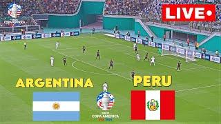 LIVE : ARGENTINA vs PERU I COPA AMERICA 2024 I EFOOTBALL GAMEPLAY SIMULATION