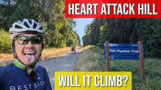 Will it Climb? Heart Attack Hill - Steepest Segment on the Gravel Tolt Pipeline Trail with a MTB