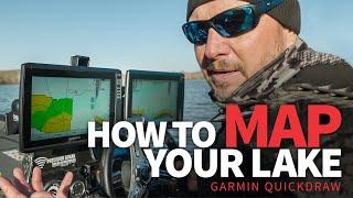 How to Map UNMAPPED Lake! (Garmin Quickdraw)