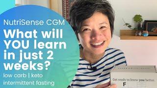 NutriSense CGM Review | importance of normal glucose levels-intermittent fasting - low carb | Part 2