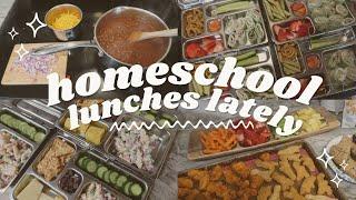 HOMESCHOOL LUNCHES LATELY! || 5 KIDS || WHAT I MADE FOR LUNCH THIS WEEK