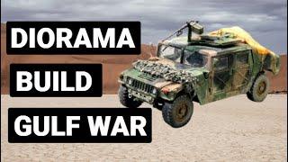 DIORAMA BUILD GULF WAR  [ LAV-25, M1025] Oil Filter, Figure Mod -  Operation Desert Storm