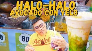 HALO-HALO at AVOCADO CON YELO sa mga Kanto sa Pateros Super Sarap ngayon Taginit.