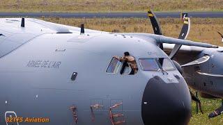 [4K] Airbus A400 ARMEE DE L'AIR | Nightstop Preparing at Eindhoven