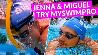 Pro Triathletes Jenna & Miguel Train with The MySwimPro App