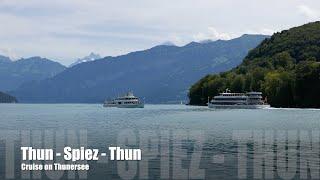 Thun - Spiez - Thun; Cruise on lake Thun (Thunersee)