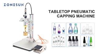 ZONESUN  |  ZS-XGPZ1 Tabletop Penumatic  Capping Machine