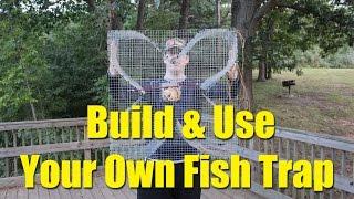 How to build a fish trap - four leaf clover trap for blue gill and bream