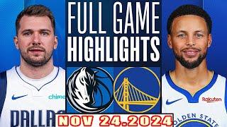 Dallas Mavericks Vs Golden State Warriors FULL GAME Highlights Nov 24,2024 NBA Season 2024-25