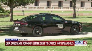 Letter with unknown substance sent to Oklahoma State Capitol