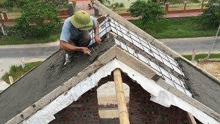 Construction Sloping Roof Concrete Easy - Pour Concrete Step By Step, Buiding & Skills