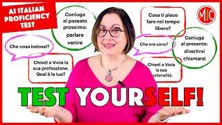 Test Your Italian: Elementary or Pre-intermediate? Answer the questions with me!