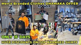 DHAMAKA Offers on Top Brand SHIRTS at Famous Men’s Multi Branded Clothes Discount Store in Hyderabad