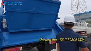 How to operate Swing Arm Skip Loader Garbage Truck 10m3 10cbm Sinotruk Howo 266hp Waste Removal?