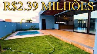 LUXUOSA E MODERNA!! Linda casa de luxo a venda no Alphaville - Lagoa dos Ingleses por R$ 2.390.000