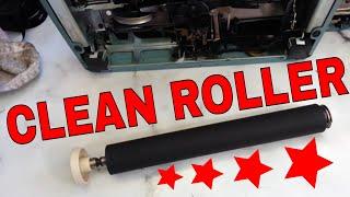 Typewriter Platen Cleaning How to Clean Feed and Bail Rollers Rejuvenate Remove Ink