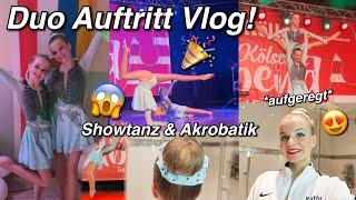 Auftritt Vlog mit meiner Schwester! *Showtanz & Akrobatik Duo* 1. Auftritt 2021 | kathie