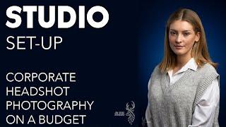 STUDIO SET-UP Corporate Headshot Photography on a Budget