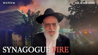 Jewish community reacts to 'shocking' Melbourne synagogue fire