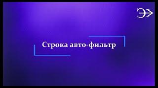Парус - Бюджет 10. Строка авто-фильтр