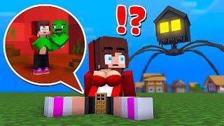 MAIZEN : TINY JJ and Mikey VS HOUSE HEAD Challenge - Minecraft Animation JJ & Mikey