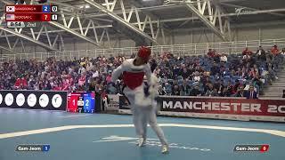 309 R-32 M-80kg  NAMGOONG Hwan KOR vs  NICKOLAS Carl alan USA I Manchester 2022 World Taekwondo GP