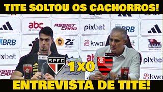 TITE DETONA CALENDÁRIO! ENTREVISTA PÓS-JOGO: SÃO PAULO 1x0 FLAMENGO BRASILEIRÃO.