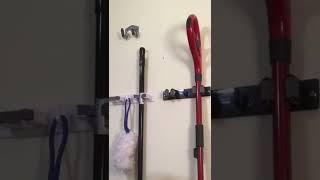 Dollar Tree mop/broom & tool holders REVIEW