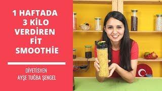 1 Haftada 3 Kilo Verdiren Fit Smoothie Tarifi ️Diyetisyen Ayşe Tuğba Şengel