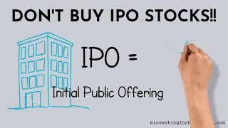 Don't Buy IPO Stocks!!