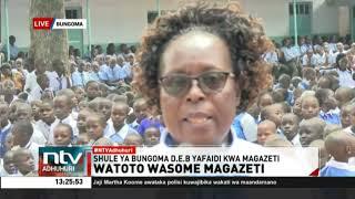 NMG imefika shule ya Bungoma deb kwa ajili ya mpango wa magazeti shuleni yaani .N. I . E. deb