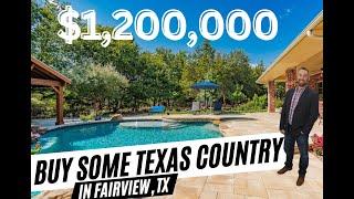 Luxury Home Tour |530 Ambrym Drive, Fairview, Tx | Mr.Realty| Backyard Oasis & Prime Dallas Location