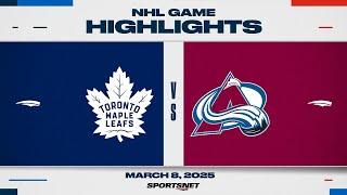 NHL Highlights | Maple Leafs vs. Avalanche - March 8, 2025