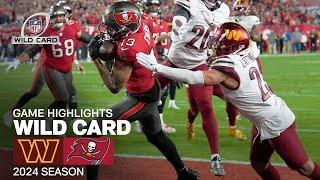 Washington Commanders vs. Tampa Bay Buccaneers Game Highlights | Wild Card NFL 2024 Season