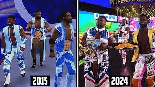 The New Day Entrance Evolution in WWE Games !!! WWE 2K16 to WWE 2K24