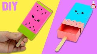 PORTAOGGETTI DI CARTA FAI DA TE | DIY GELATO KAWAII