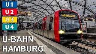  Alle Linien - U-Bahn Hamburg - Metro Hamburg (2021) (4K)