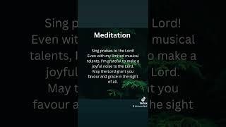 Meditation #biblemeditation