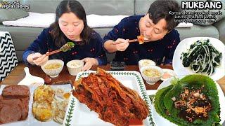 기본 집밥이 최고! 김장김치, 깻잎김치,파래무침, 계란후라이&스팸,콩나물국! 집밥 먹방ㅣKorean Home-cooked mealsㅣMUKBANGㅣEATING SHOW