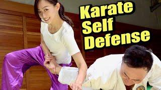 SELF DEFENSE MOVES IN OKINAWA KARATE（SHISOCHIN AND SANSERU）