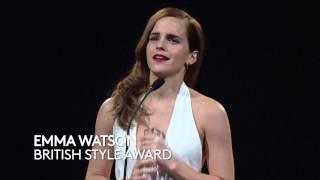 Emma Watson | British Style Award Winner | British Fashion Awards 2014