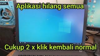 2 cara mengatasi aplikasi hilang di layar depan laptop/dekstop