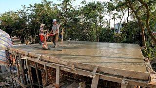 Build walls and construct concrete roof floors quickly in 7 days (part 2)