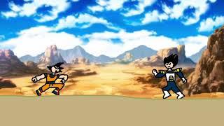 Goku vs Vegeta Sayian Saga Battle Animation Test