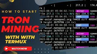 How To Mine TRON TRX with Termux || TRON mining with termux